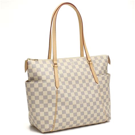 louis vuitton cream checkered bag|Louis Vuitton tote bag mm.